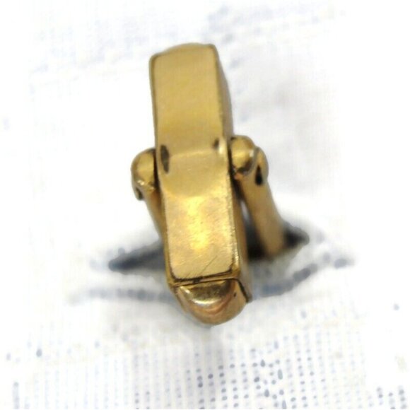 Small Etched Square Cuff Links Signed Swank 1/20 12K Gold Filled Cufflinks Vtg - Picture 12 of 12